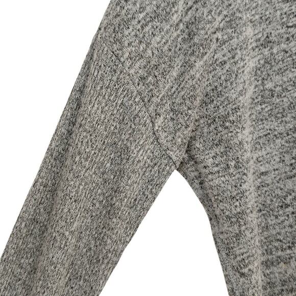 Rag & Bone Knit Top Size Small Heather Gray Ribbed Long Sleeves Stretch Soft - Picture 4 of 9